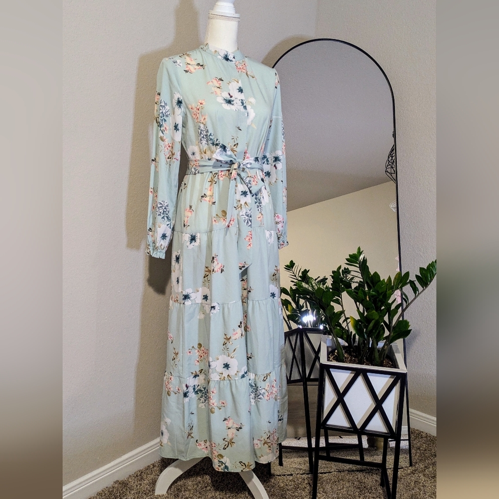 SHEIN Floral Maxi Skirt
